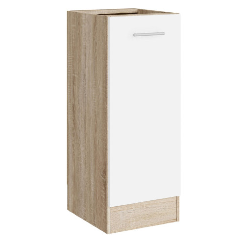 Modul de bucătărie Eco bottom 300, Stejar sonoma, Alb