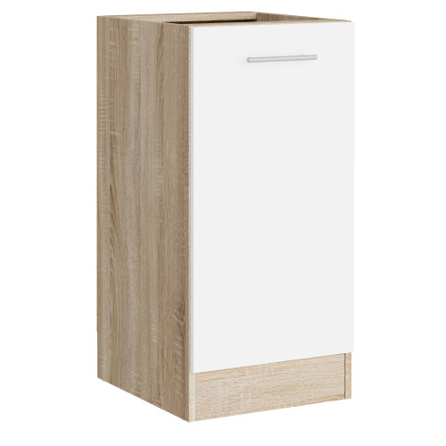Modul de bucătărie Eco bottom 400, Stejar sonoma, Alb