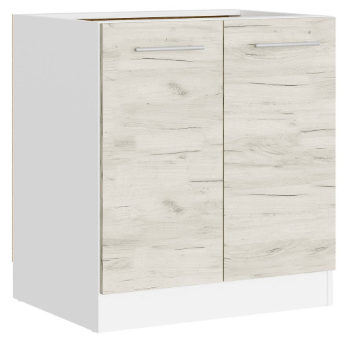 Modul de bucătărie Eco bottom 800, Alb, Stejar kraft alb