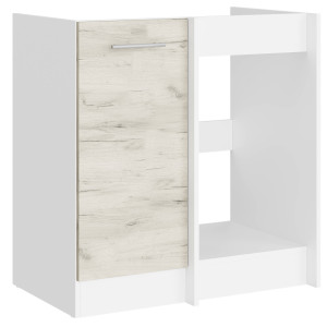 Modul de colț de bucătărie Eco bottom 790, Alb, Stejar kraft alb