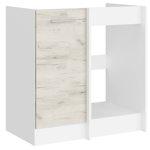Modul de colț de bucătărie Eco bottom 790, Alb, Stejar kraft alb