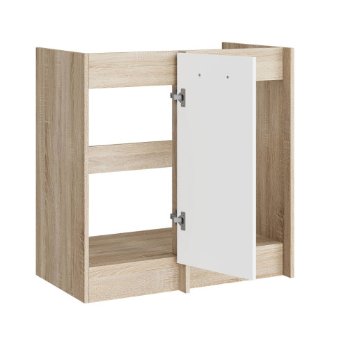 Modul de colț de bucătărie Eco bottom 790, Stejar sonoma, Alb