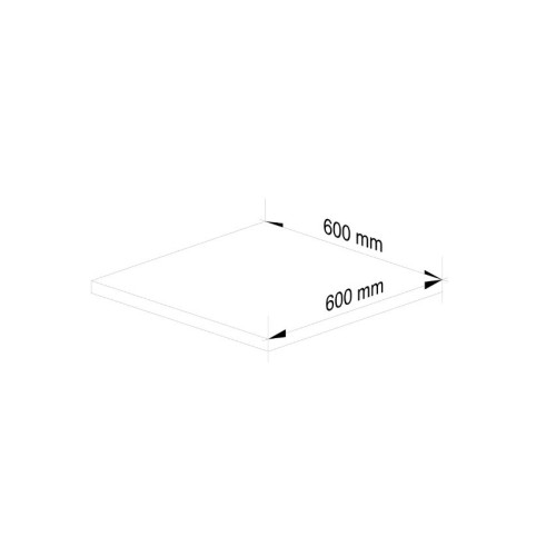 Modul de bucătărie Eco bottom sub chiuvetă cu blat 600, Alb, Stejar kraft alb, Grafit