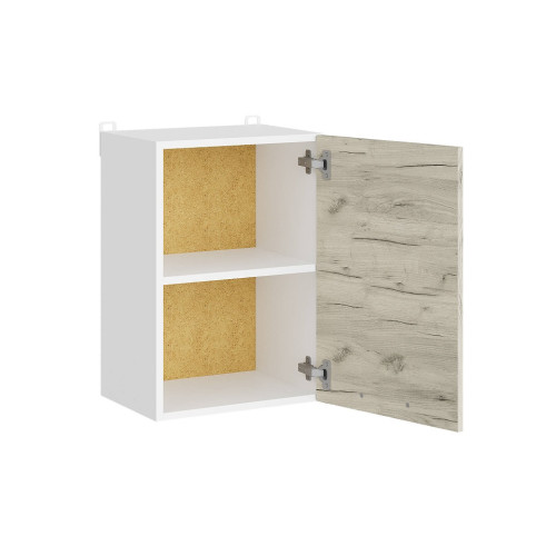 Modul de bucătărie Eco top 400, Alb, Stejar kraft alb