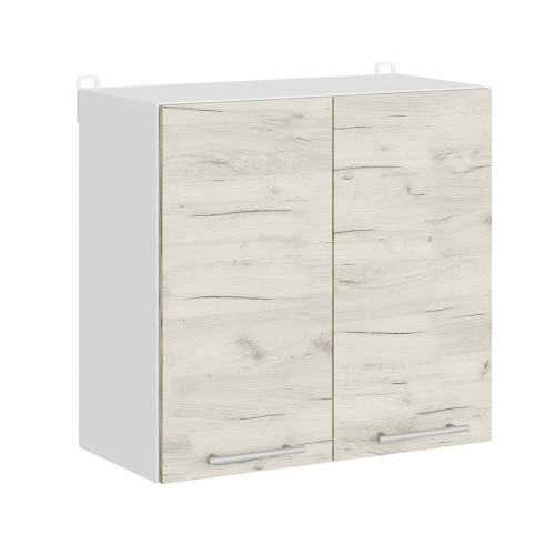 Modul de bucătărie Eco blat pentru uscarea vaselor 600, Alb, Stejar kraft alb