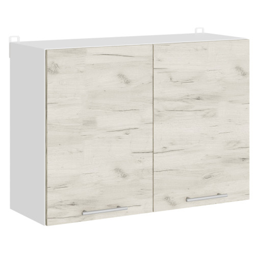Modul de bucătărie Eco blat pentru uscarea vaselor 800, Alb, Stejar kraft alb