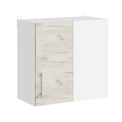 Modul de colț pentru bucătărie Eco top 600, Alb, Stejar kraft alb