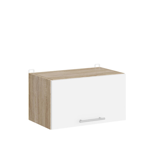 Modul de bucătărie Hotă Eco top 500, Stejar Sonoma, Alb