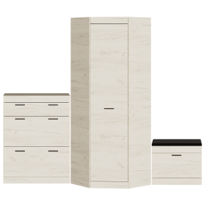 Set pentru holul de intrare Sonata 7, Stejar Kraft Alb