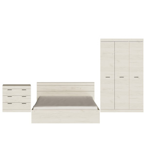 Set de dormit Sonata 17, Stejar Kraft Alb