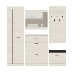 Set pentru holul de intrare Sonata 10, Stejar Kraft Alb