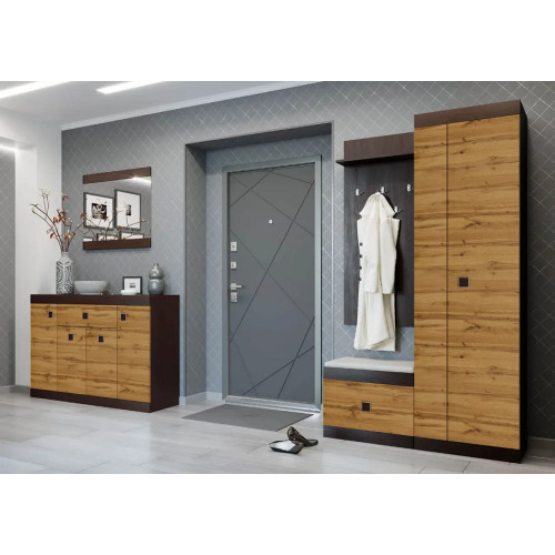 Set pentru holul de intrare Sonata 20, Wenge inchis, Alb