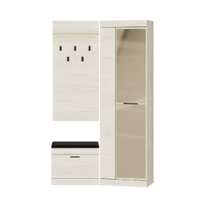 Set pentru holul de intrare Sonata 18, Stejar Kraft Alb