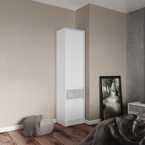 Dulap tip Soldat 500 STYLE, Alb, Beton