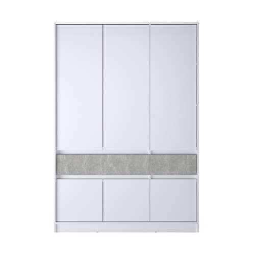 Dulap 1400 STYLE, Alb, Beton