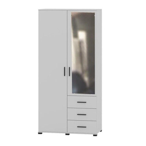 Dulap cu doua usi Breeze ShP-4 cu oglinda, Stejar Sonoma, Trufe