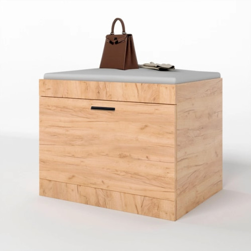 Dulap de pantofi Sonata 600, Stejar Kraft Alb