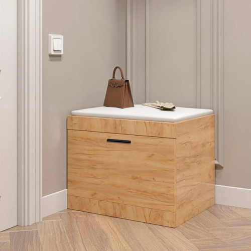 Dulap de pantofi Sonata 600, Stejar Kraft Alb