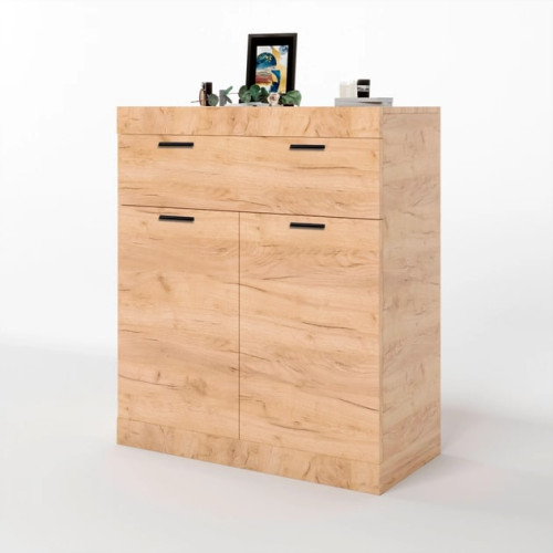 Comoda 4 Sonata, Stejar Kraft Gold