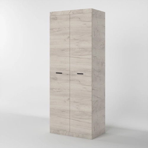 Dulap cu doua usi 800 Sonata, Wenge inchis, Alb Dulap cu doua usi 800 Sonata, Wenge inchis, Alb
