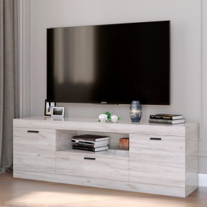 Dulap TV 1500 Sonata, Stejar Kraft Alb