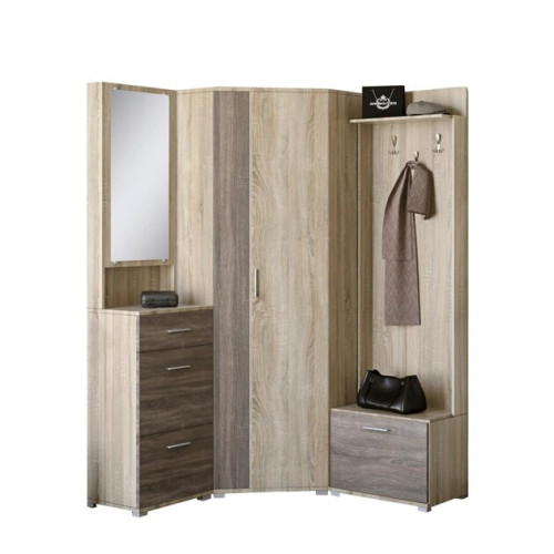 Set pentru holul de intrare Breeze 3, Stejar Sonoma, Trufe Set pentru holul de intrare Breeze 3, Stejar Sonoma, Trufe