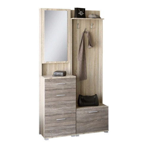 Set pentru holul de intrare Breeze 1, Stejar Sonoma, Trufe Set pentru holul de intrare Breeze 1, Stejar Sonoma, Trufe