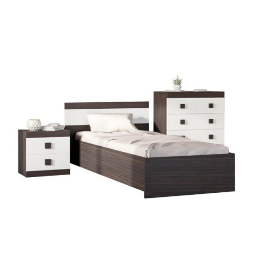 Set dormitor pentru copii Sonata 8, Stejar Kraft Alb