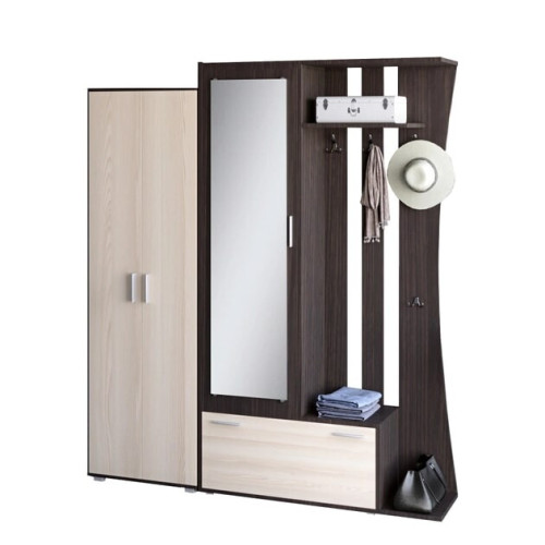 Set de hol Aveo 2 si dulap ShP 1, Stejar Sonoma, Trufe Set de hol Aveo 2 si dulap ShP 1, Stejar Sonoma, Trufe