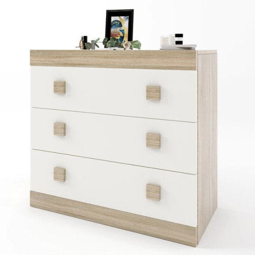 Comoda 1 Sonata, Wenge inchis, Stejar kraft gold Comoda 1 Sonata, Wenge inchis, Stejar kraft gold