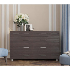 Comoda К-4, Wenge inchis, Ghidaje telescopice