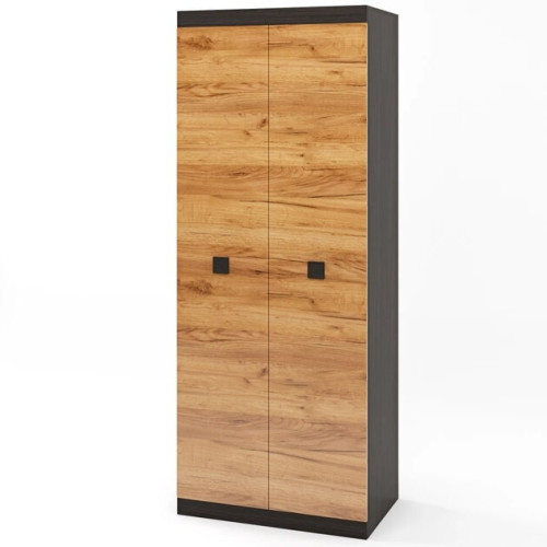 Dulap cu doua usi 800 Sonata, Wenge inchis, Alb Dulap cu doua usi 800 Sonata, Wenge inchis, Alb