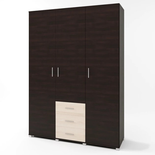 Dulap cu trei usi Breeze ShP-5, Stejar Sonoma, Trufe