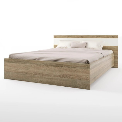 Pat Sonata 1600 cu lamele și mecanism de ridicare 160/200 cm, Stejar Kraft Alb Pat Sonata 1600 cu lamele și mecanism de ridicare 160/200 cm, Stejar Kraft Alb