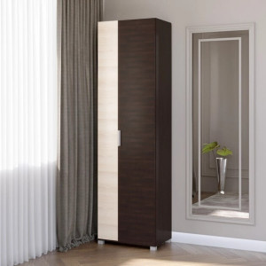 Dulap cu doua usi Breeze ShP-2, Wenge inchis, Stejar de lapte