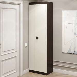 Dulap cu doua usi 600 Sonata, Wenge inchis, Alb