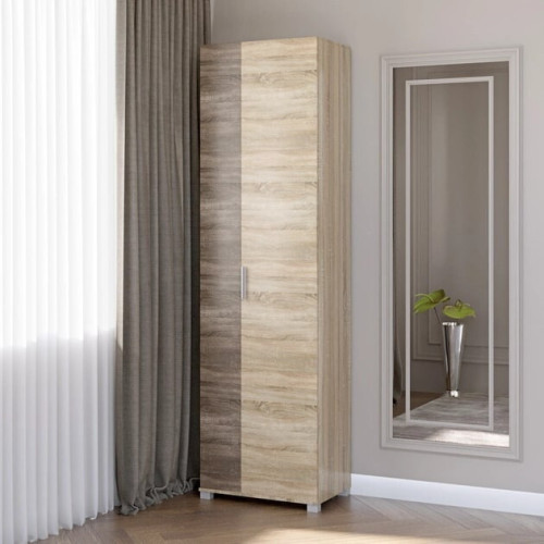 Dulap cu doua usi Breeze ShP-2, Wenge inchis, Stejar de lapte Dulap cu doua usi Breeze ShP-2, Wenge inchis, Stejar de lapte