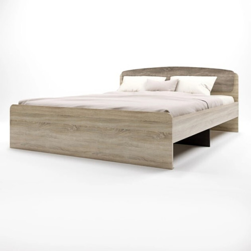 Pat dublu Astoria cu baza de saltea din PAL 160x200 cm, Stejar Sonoma, Trufe Pat dublu Astoria cu baza de saltea din PAL 160x200 cm, Stejar Sonoma, Trufe