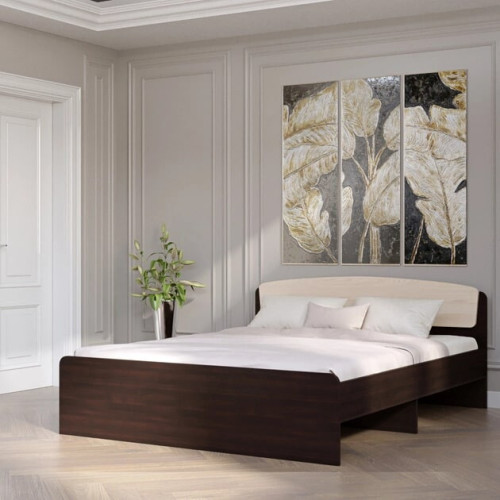 Pat dublu Astoria cu baza de saltea din PAL 160x200 cm, Stejar Sonoma, Trufe Pat dublu Astoria cu baza de saltea din PAL 160x200 cm, Stejar Sonoma, Trufe