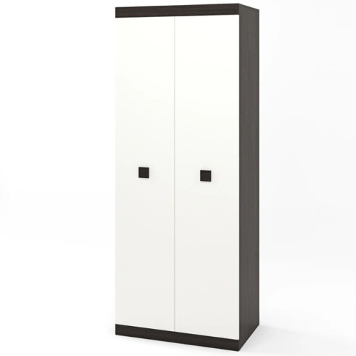 Dulap cu doua usi 800 Sonata, Wenge inchis, Alb Dulap cu doua usi 800 Sonata, Wenge inchis, Alb