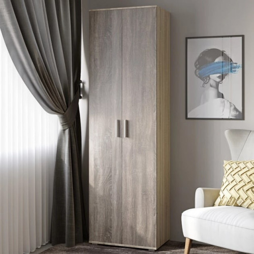 Dulap cu doua usi ShP-1, Wenge inchis, Stejar de lapte Dulap cu doua usi ShP-1, Wenge inchis, Stejar de lapte