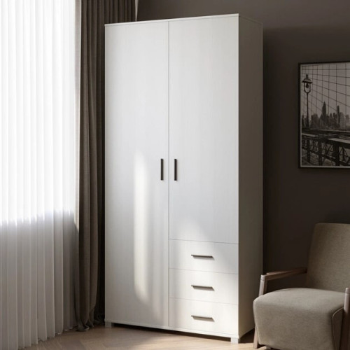 Dulap cu doua usi Breeze ShP-4 cu sertare, Stejar Sonoma, Trufe