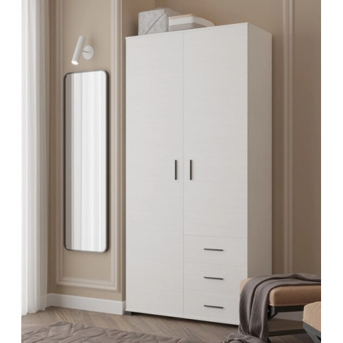 Dulap cu doua usi Breeze ShP-4 cu sertare, Stejar Sonoma, Trufe