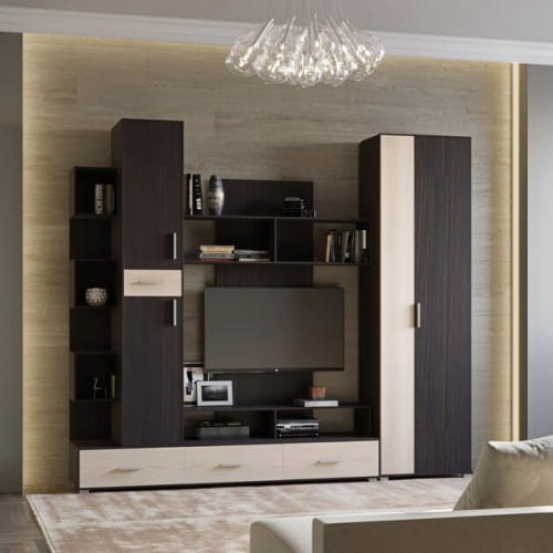 Camera de zi Breeze Set 2, Wenge inchis, Stejar de lapte