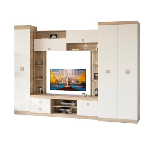 Camera de zi Sonata set 27, Stejar Kraft Alb