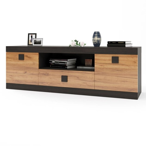 Dulap TV 1500 Sonata, Stejar Kraft Alb