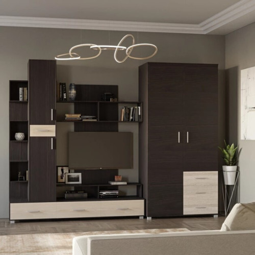 Camera de zi Breeze Set 3, Wenge inchis, Stejar de lapte