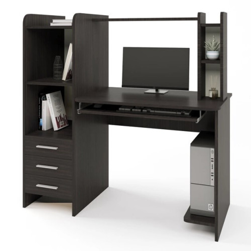 Birou de calculator Lyra, Wenge inchis