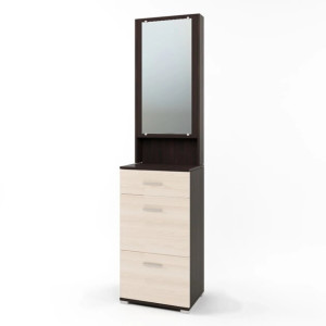 Dulap pentru pantofi Breeze TO-4, Wenge inchis, Stejar de lapte