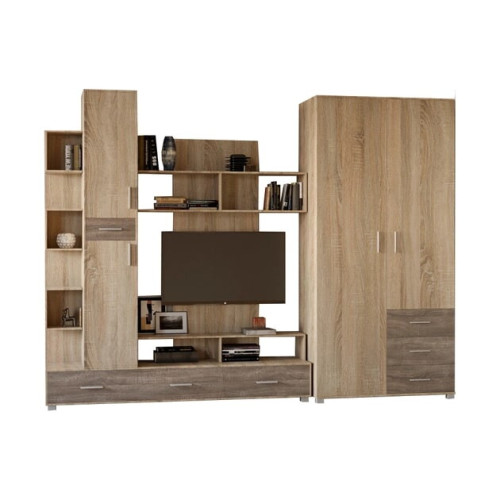 Camera de zi Breeze Set 3, Stejar Sonoma, Trufe Camera de zi Breeze Set 3, Stejar Sonoma, Trufe